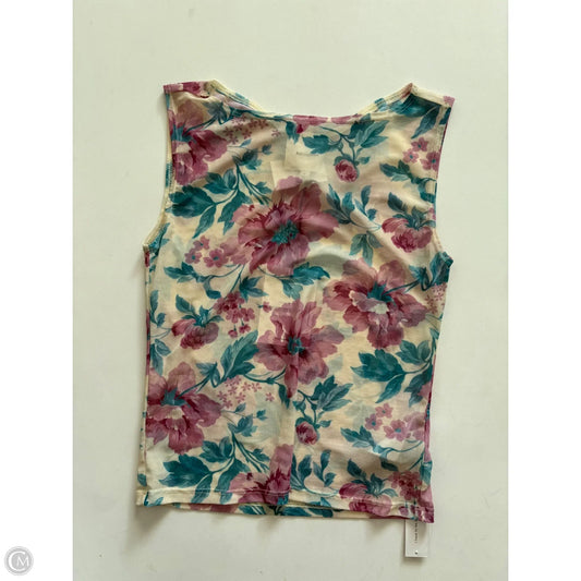 Blouse Sleeveless By Reformation In Floral Print, Size: S