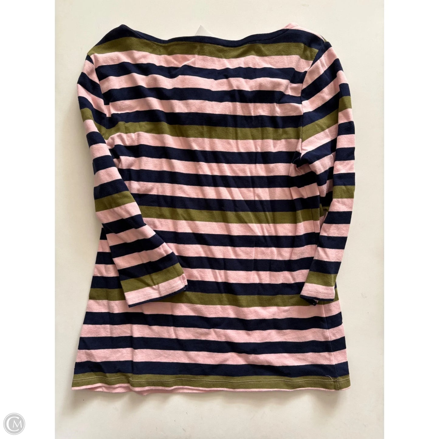 Top Long Sleeve By Tommy Hilfiger In Striped Pattern, Size: L