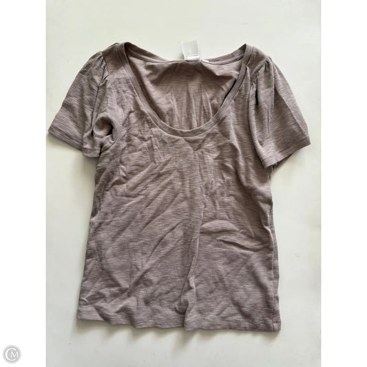Top Short Sleeve By Gap In Tan, Size: L