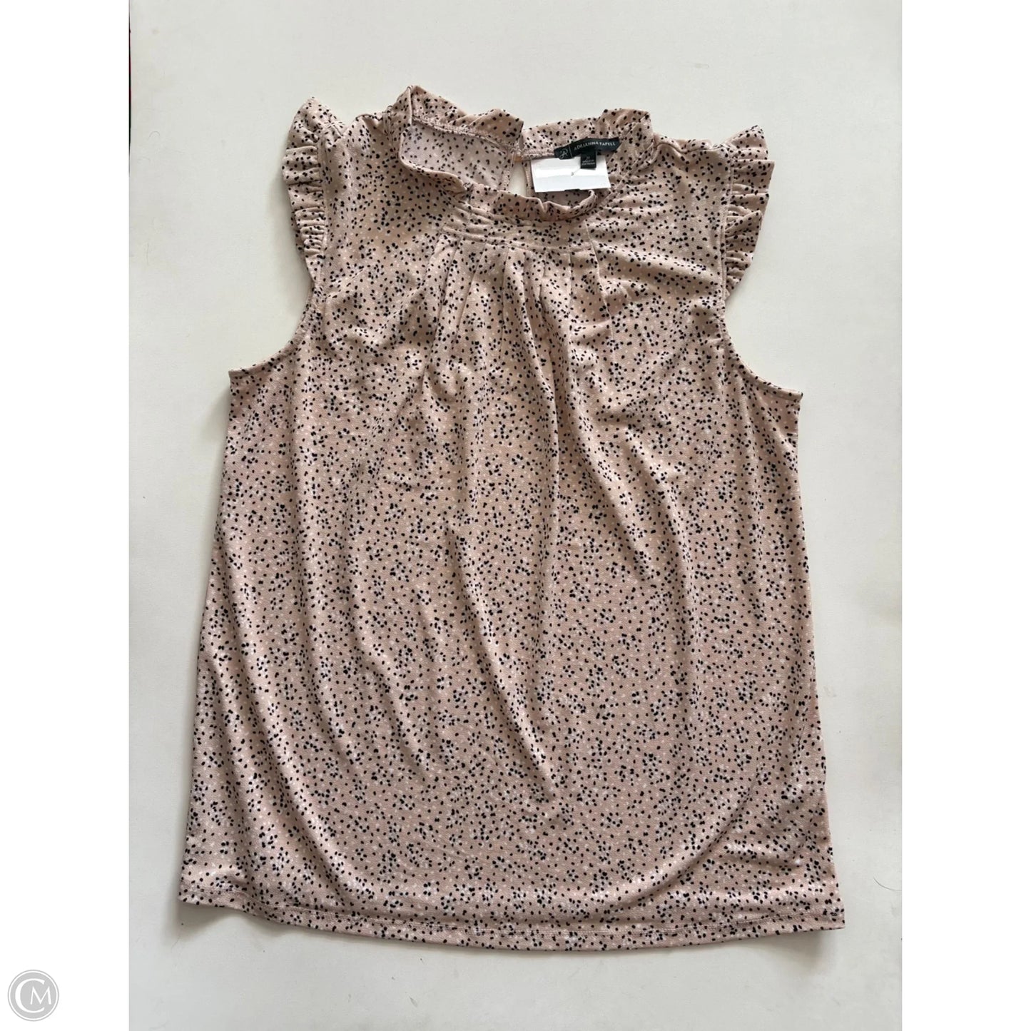 Top Sleeveless By Adrianna Papell In Cream, Size: M