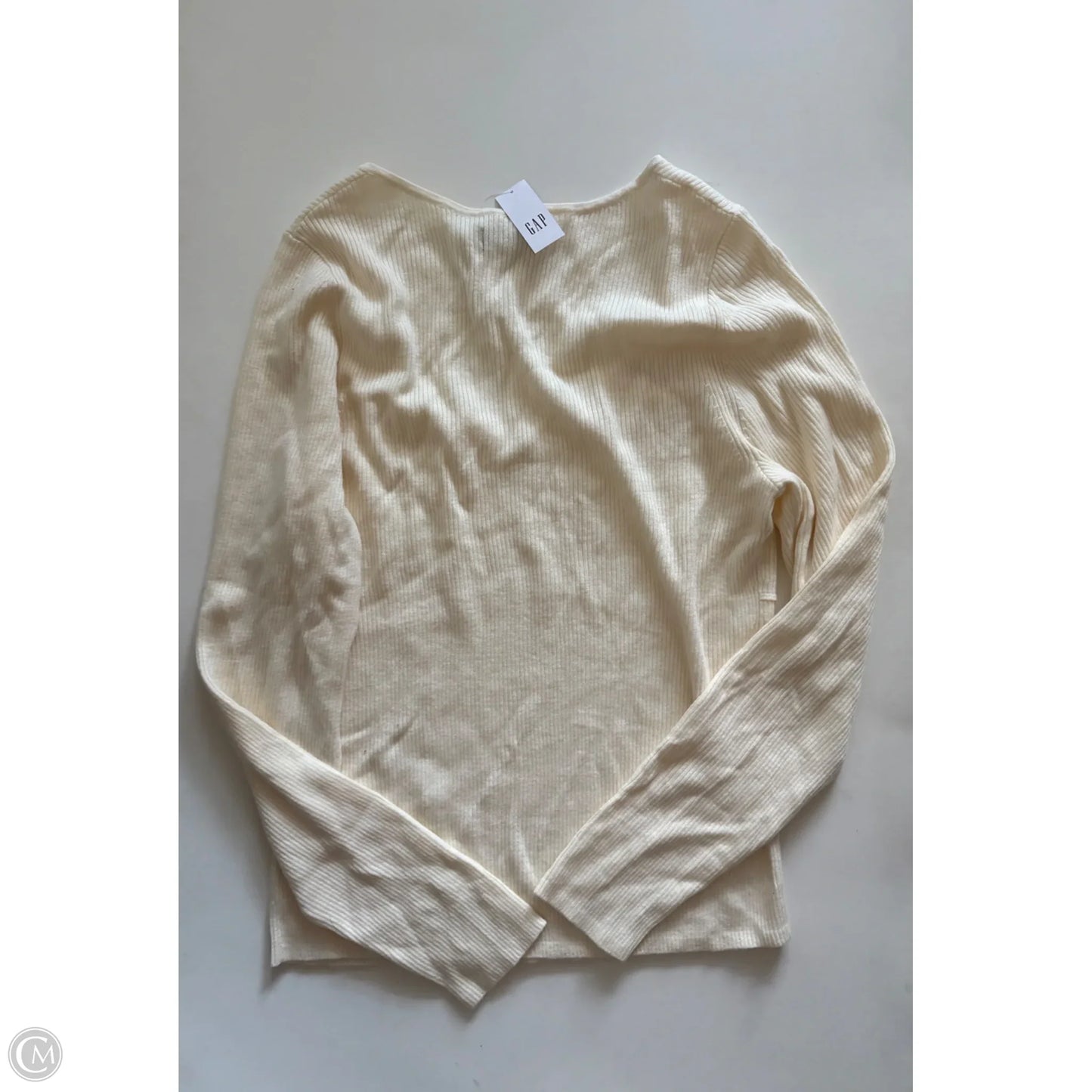 Sweater By Gap In Cream, Size: M