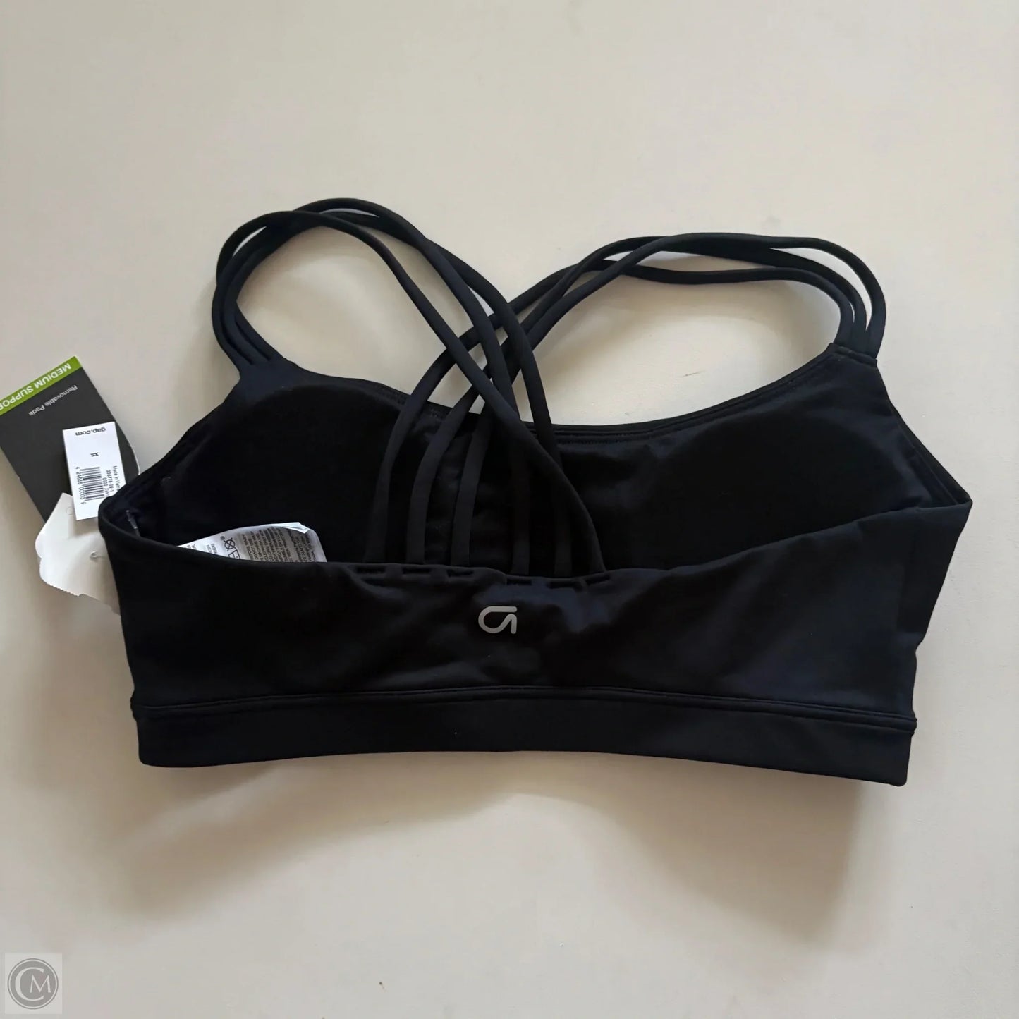 Athletic Bra By Gapfit In Black, Size: Xs