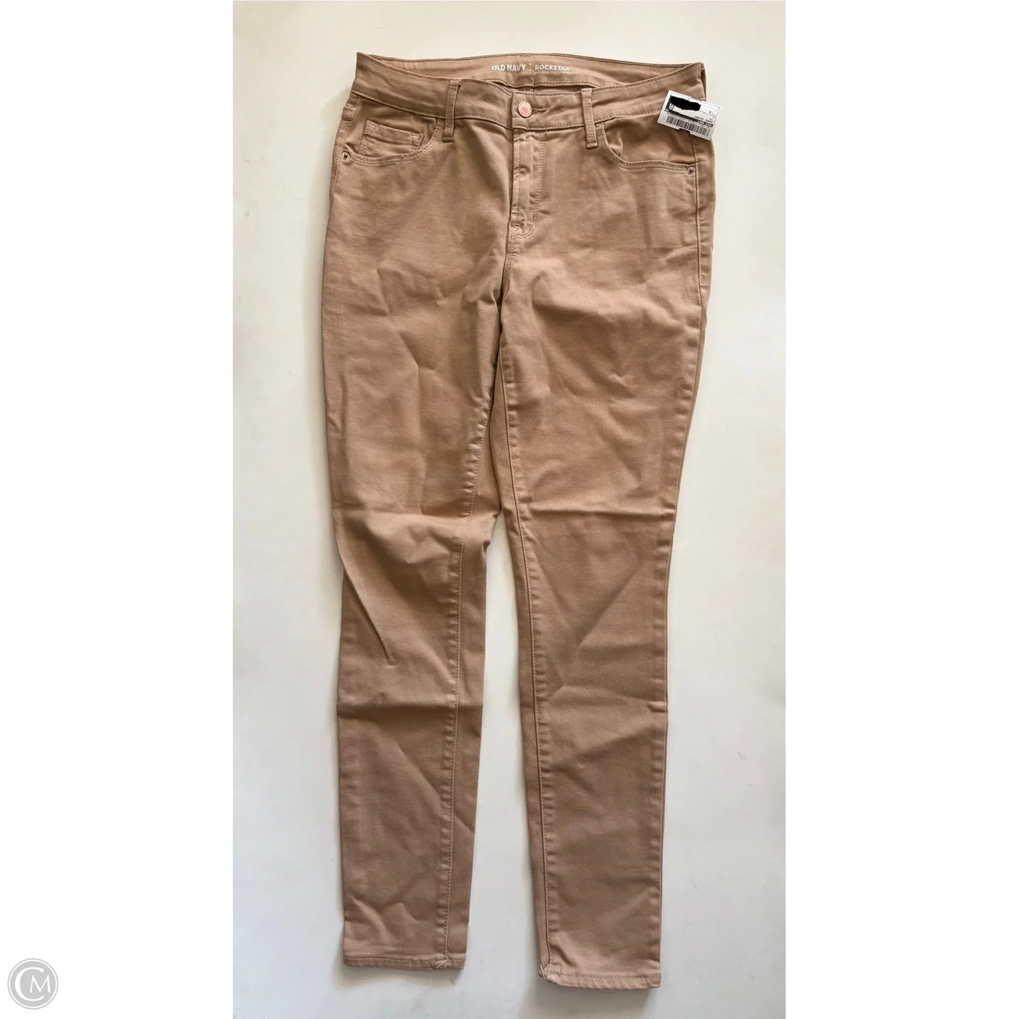 Jeans Skinny By Old Navy In Tan, Size: 8