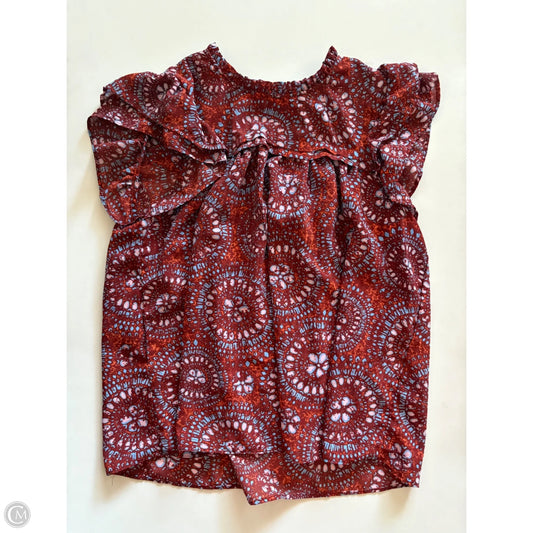 Blouse Short Sleeve By Rose And Olive In Multi-colored, Size: L