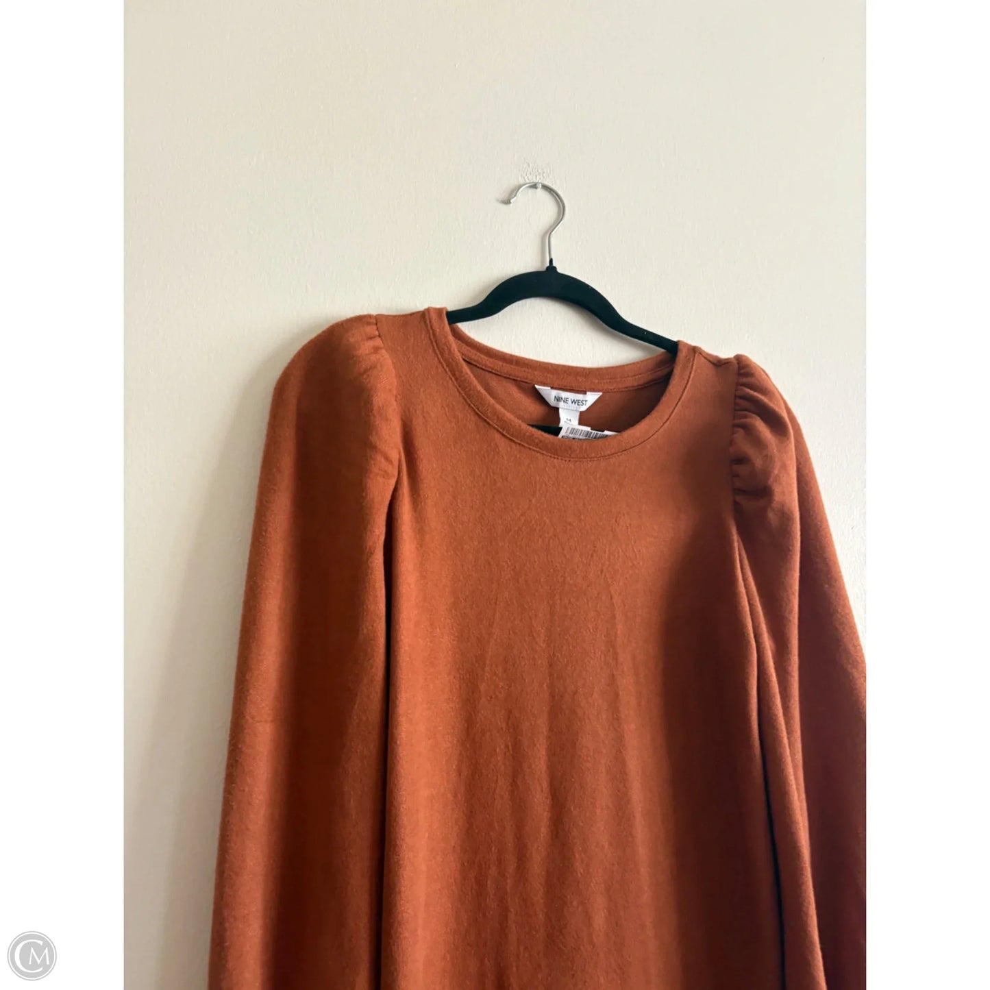 Dress Work By Nine West Apparel In Brown, Size: M