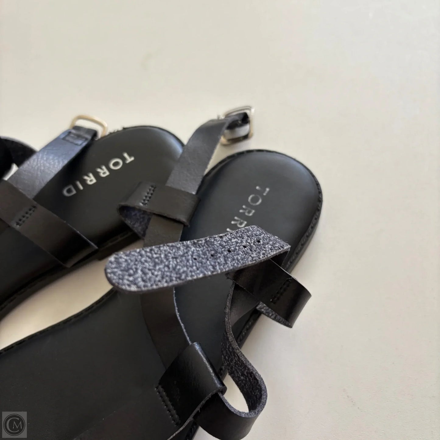 Sandals Flats By Torrid In Black, Size: 10