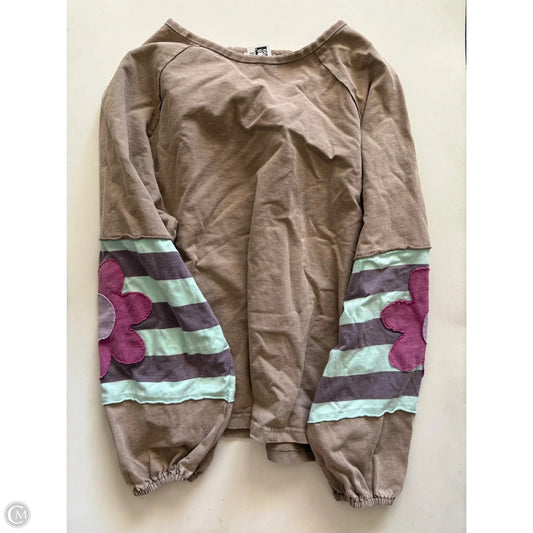 Top Long Sleeve By Easel In Floral Print, Size: L