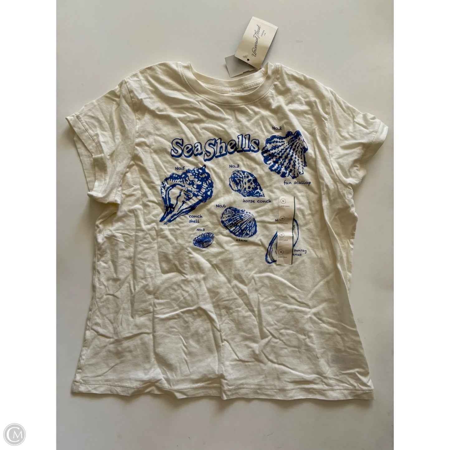 Top Short Sleeve By Universal Thread In Cream, Size: M