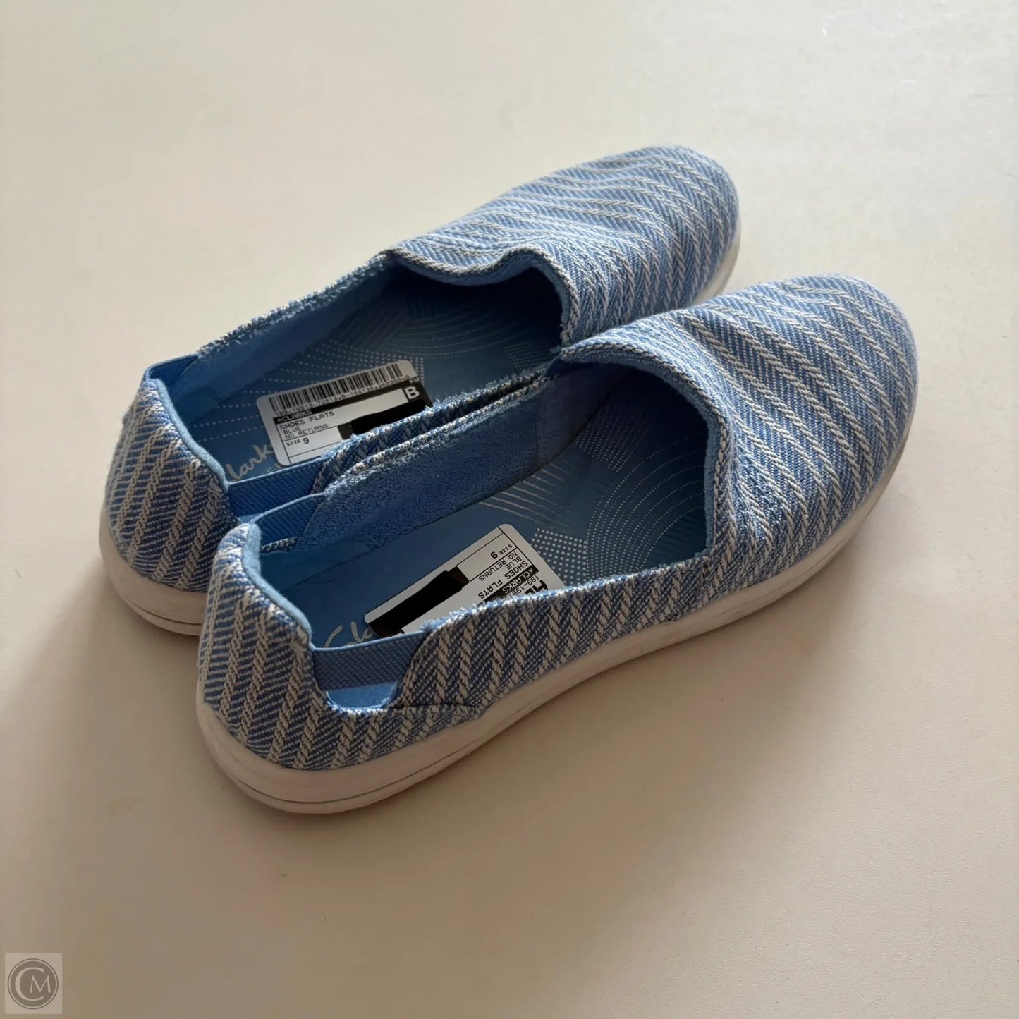 Shoes Flats By Clarks In Blue, Size: 9
