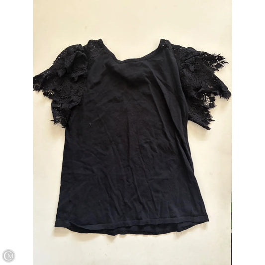 Top Short Sleeve By Loft In Black, Size: Xs