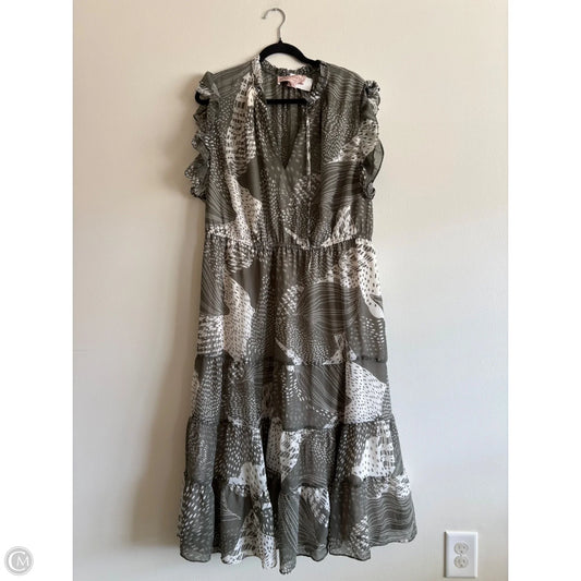 Dress Casual Midi By Philosophy In Green, Size: 2x