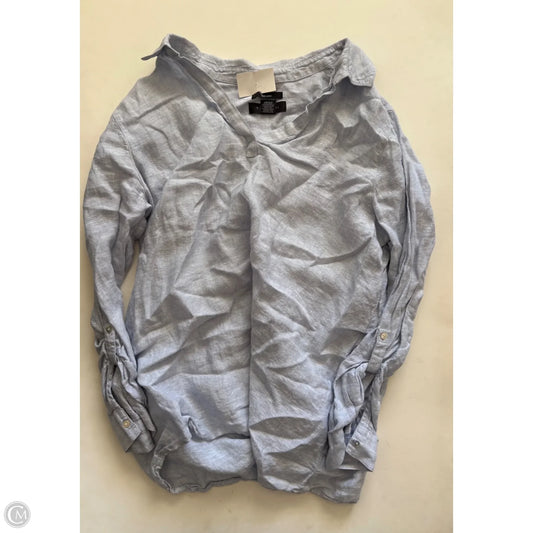 Top Long Sleeve By Tahari In Blue, Size: 1x