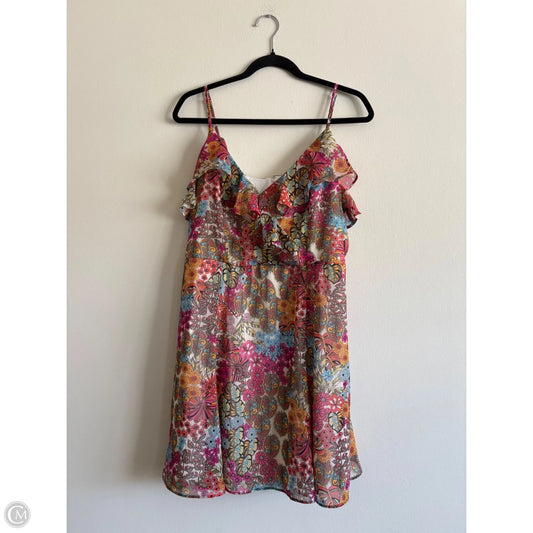 Dress Casual Short By Bar Iii In Floral Print, Size: L