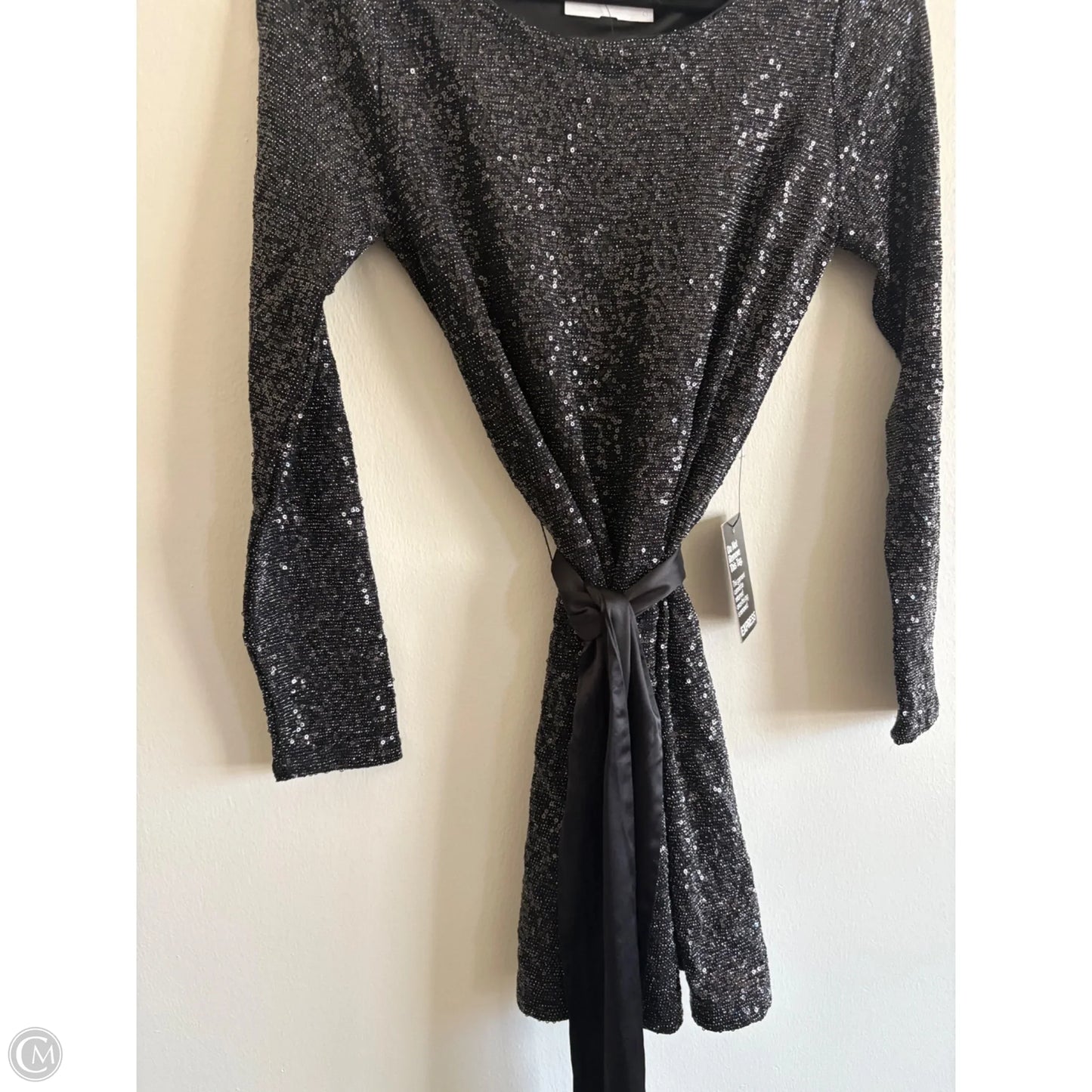 Dress Party Midi By Express In Black, Size: S
