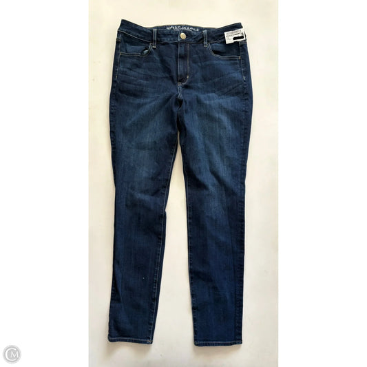 Jeans Straight By American Eagle In Blue, Size: 14l