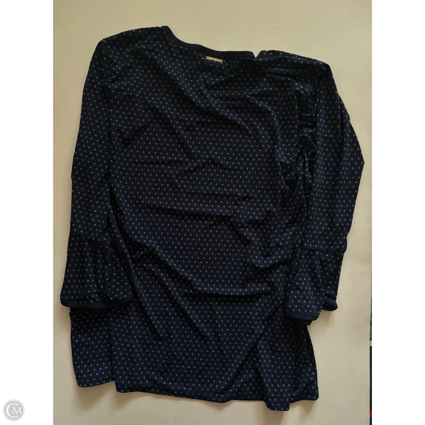 Blouse Designer By Michael Kors In Navy, Size: 2x
