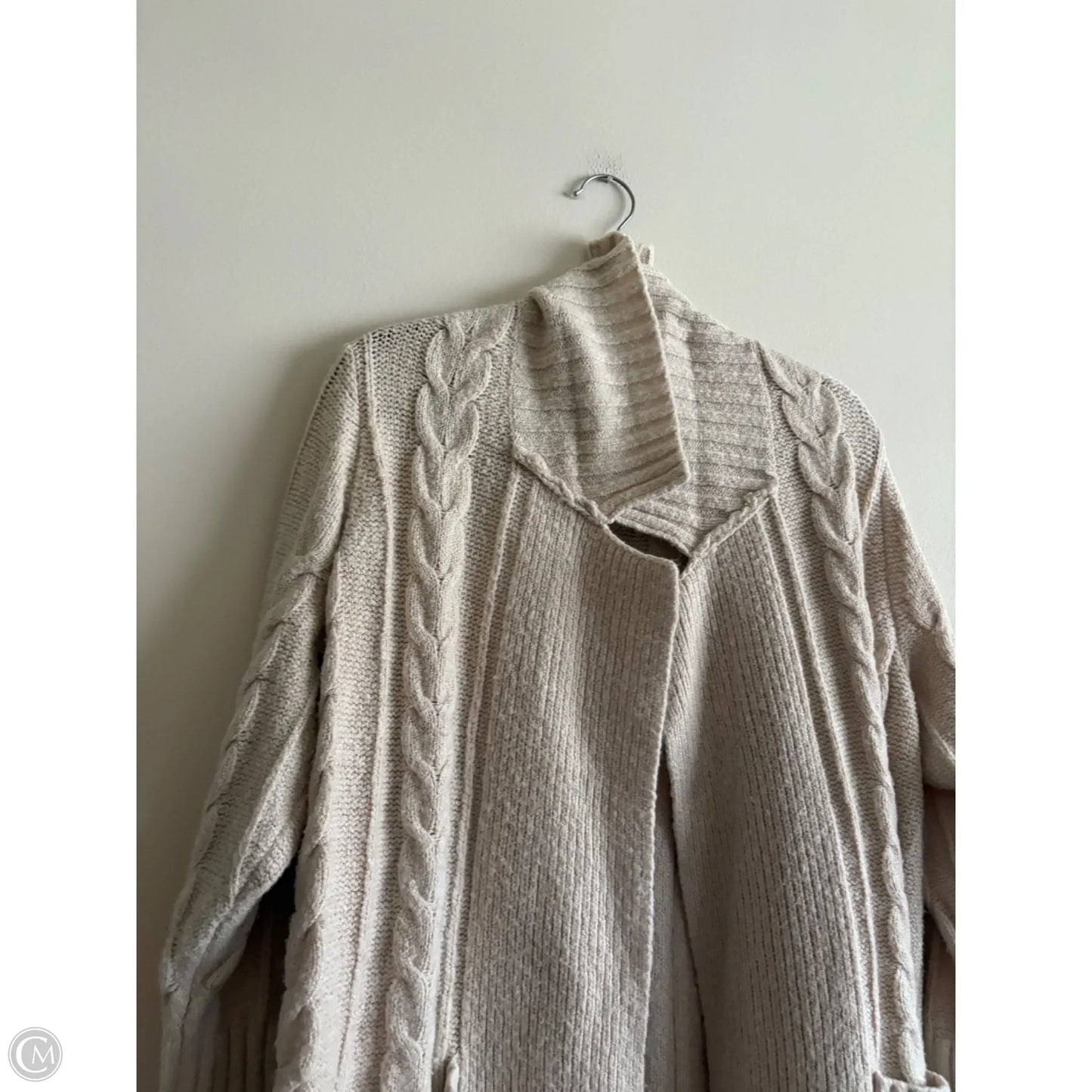 Sweater Cardigan By Torrid In Cream, Size: 2x