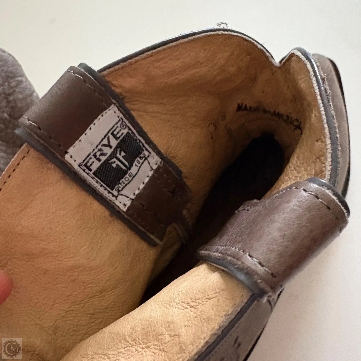 Boots Designer By Frye In Brown, Size: 9