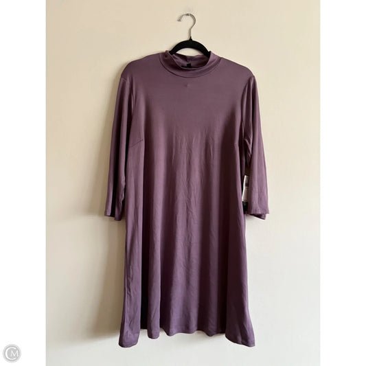 Dress Casual Midi By As U Wish In Purple, Size: Xl