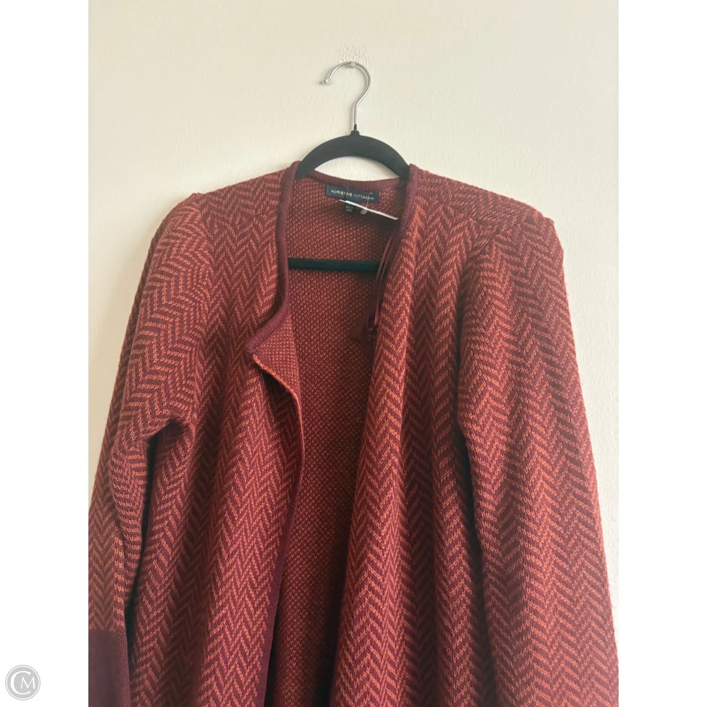 Sweater Cardigan By Adrianna Papell In Red, Size: L