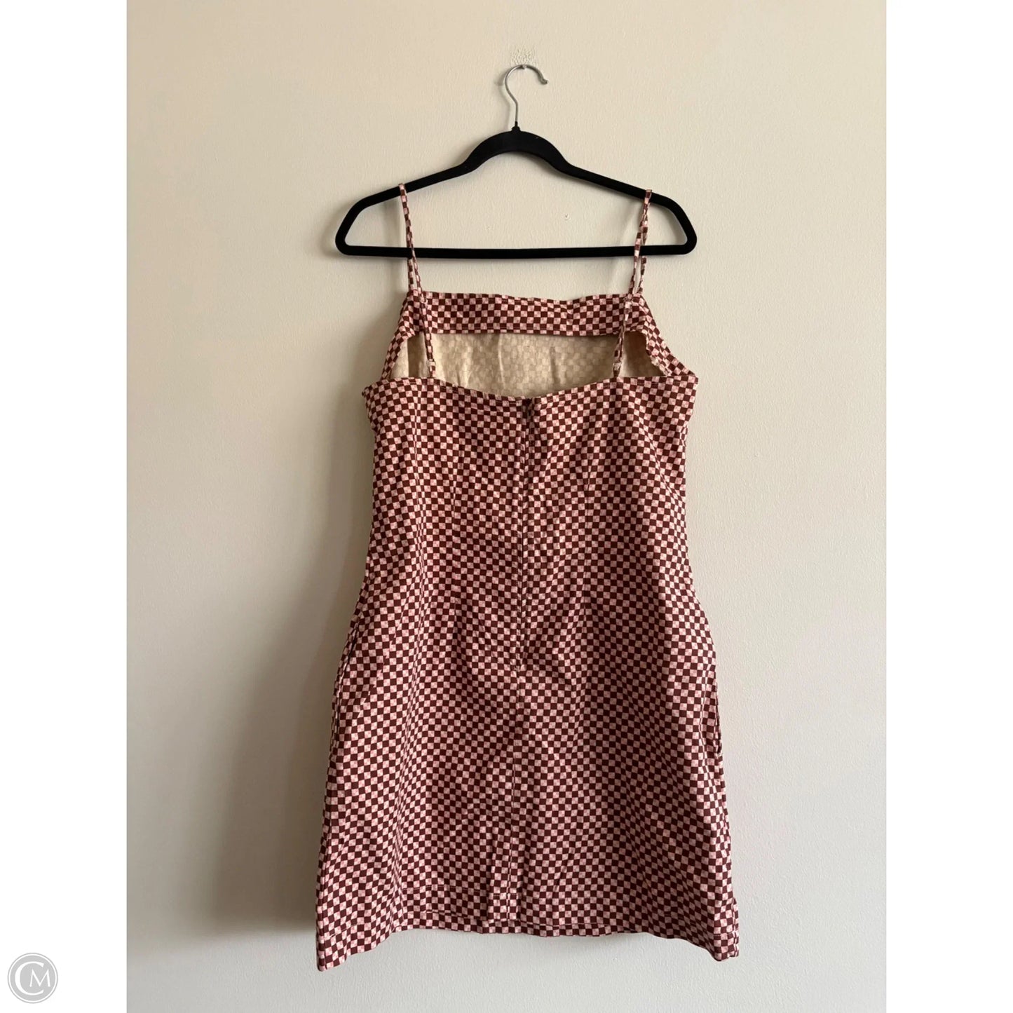 Dress Casual Midi By Levis In Checkered Pattern, Size: L