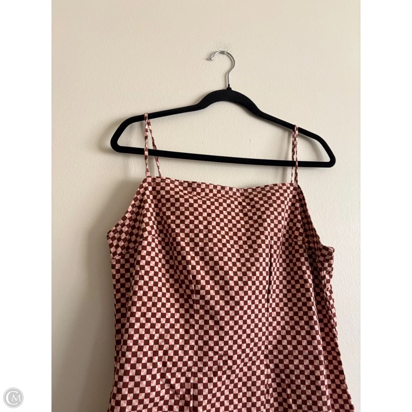 Dress Casual Midi By Levis In Checkered Pattern, Size: L