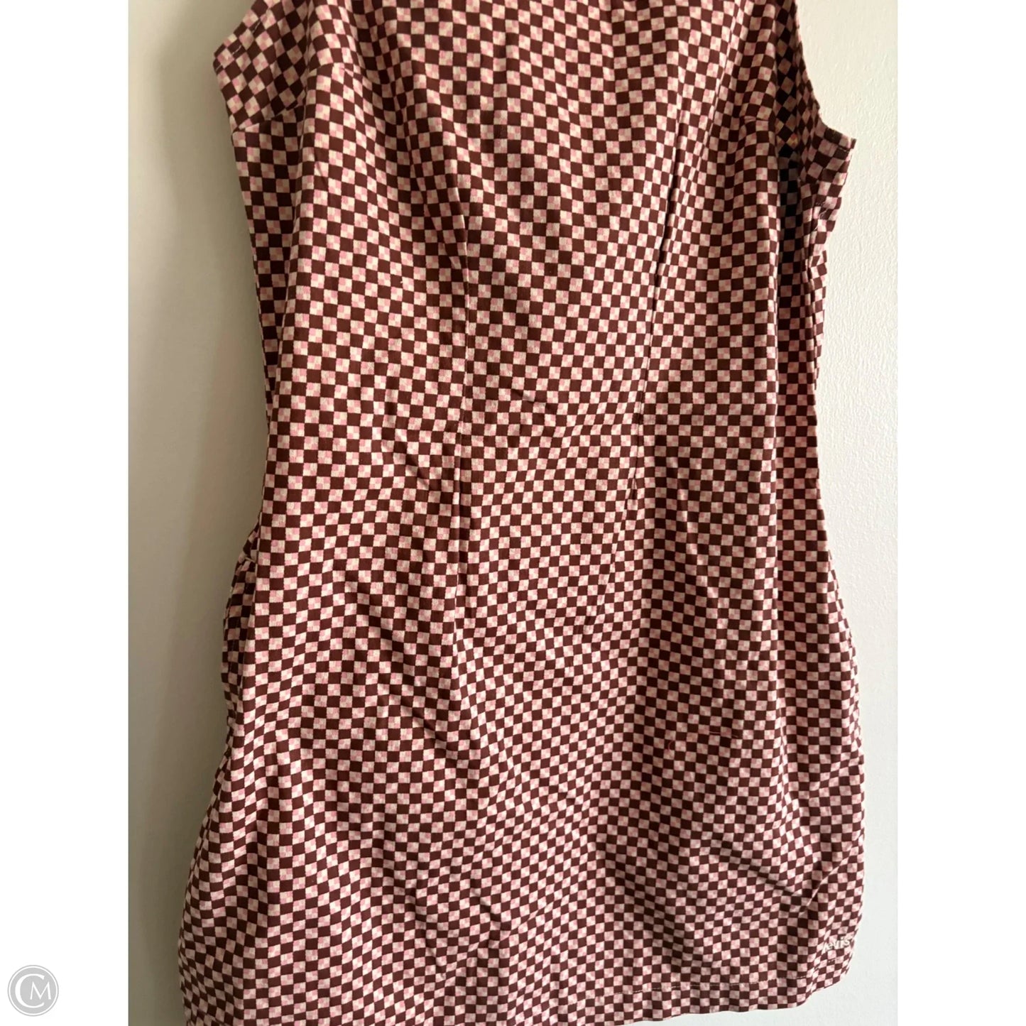 Dress Casual Midi By Levis In Checkered Pattern, Size: L