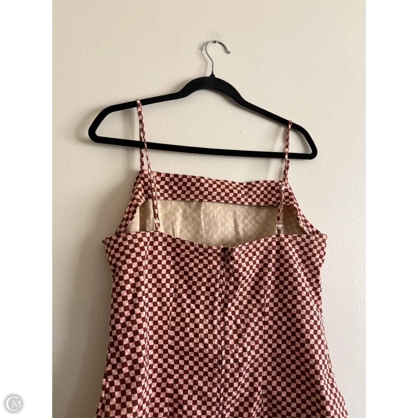 Dress Casual Midi By Levis In Checkered Pattern, Size: L