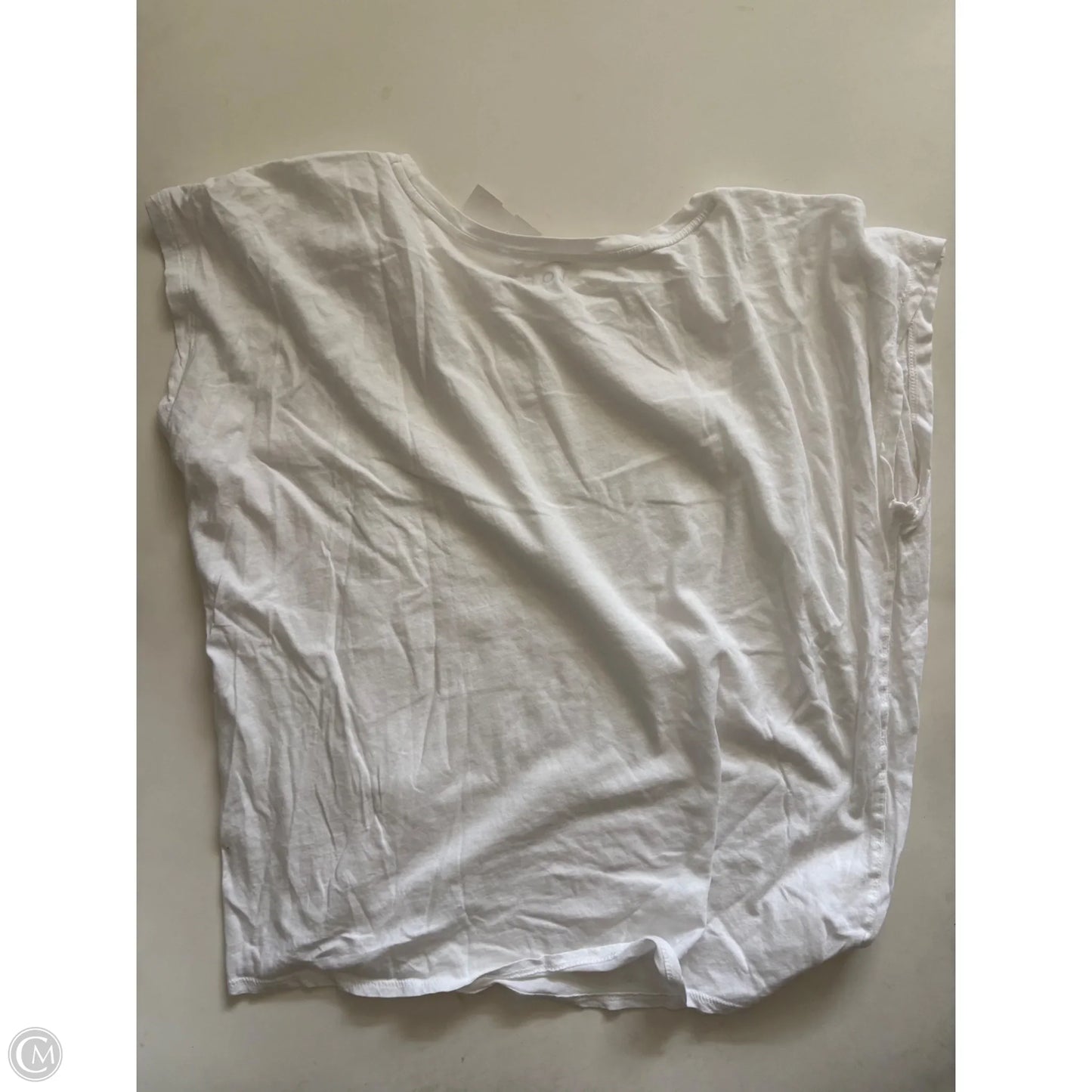 Top Short Sleeve By Loft In White, Size: Xl