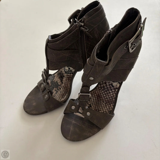 Shoes Heels Block By Gianni Bini In Brown, Size: 8