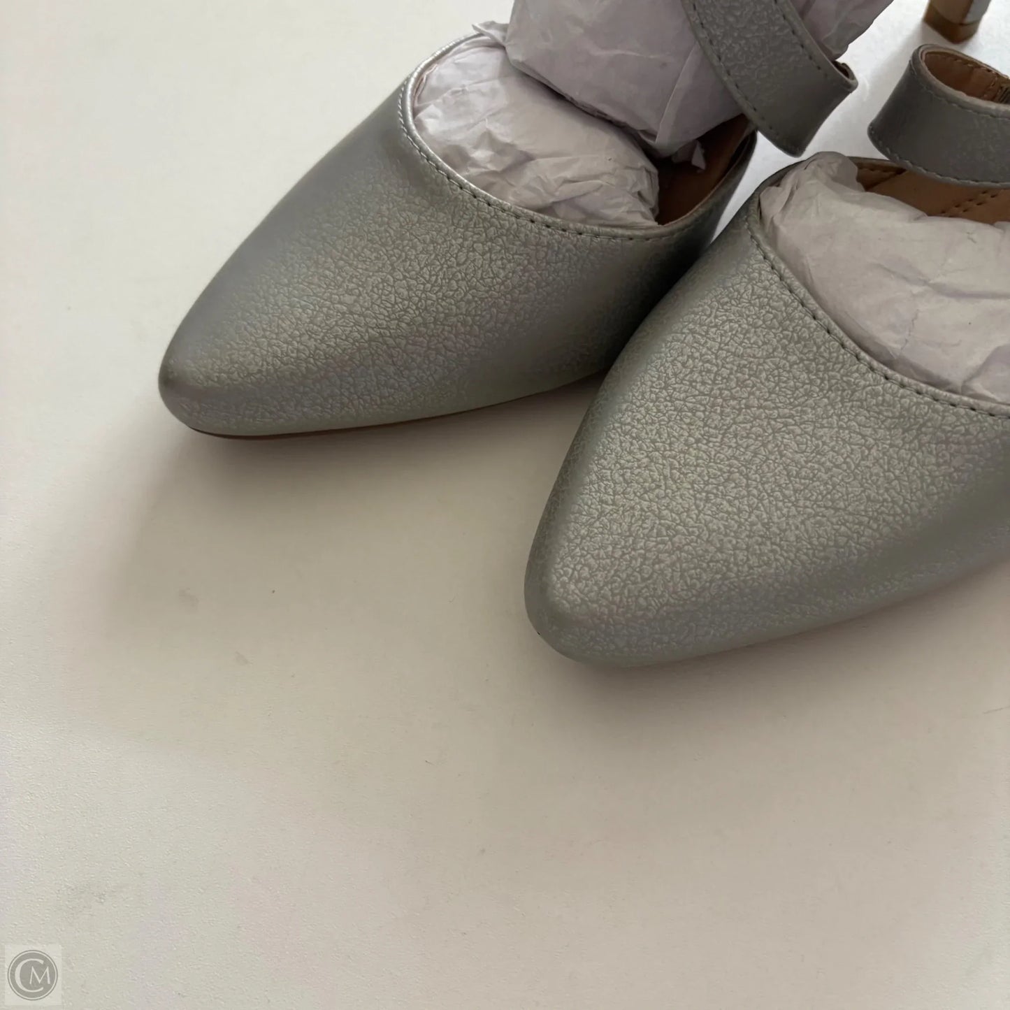 Shoes Heels Block By Cato In Silver, Size: 8
