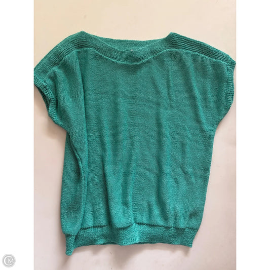 Sweater Short Sleeve By Chaps In Blue, Size: Xl