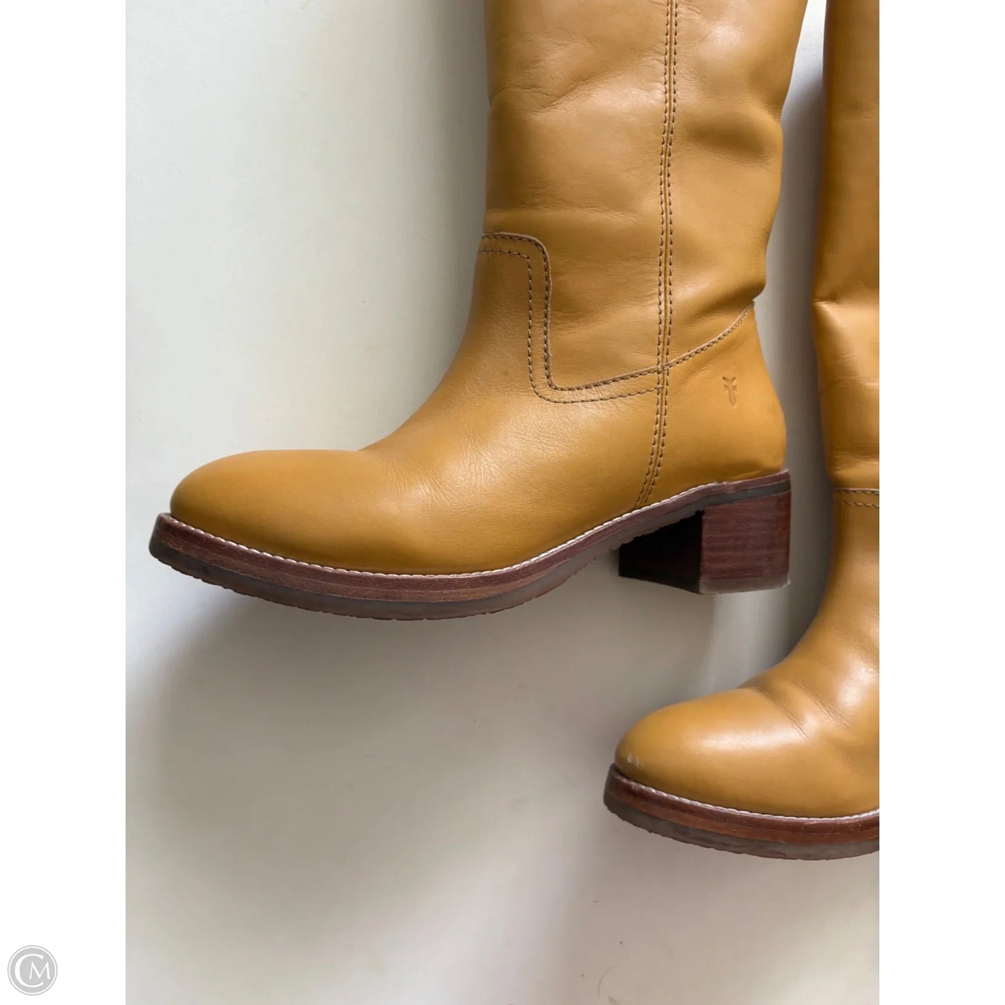 Boots Designer By Frye In Brown, Size: 9.5