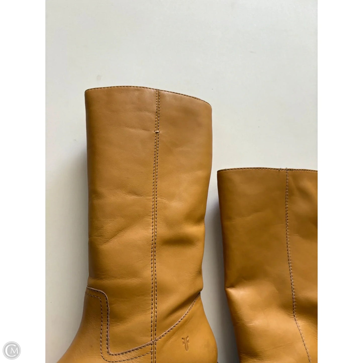 Boots Designer By Frye In Brown, Size: 9.5