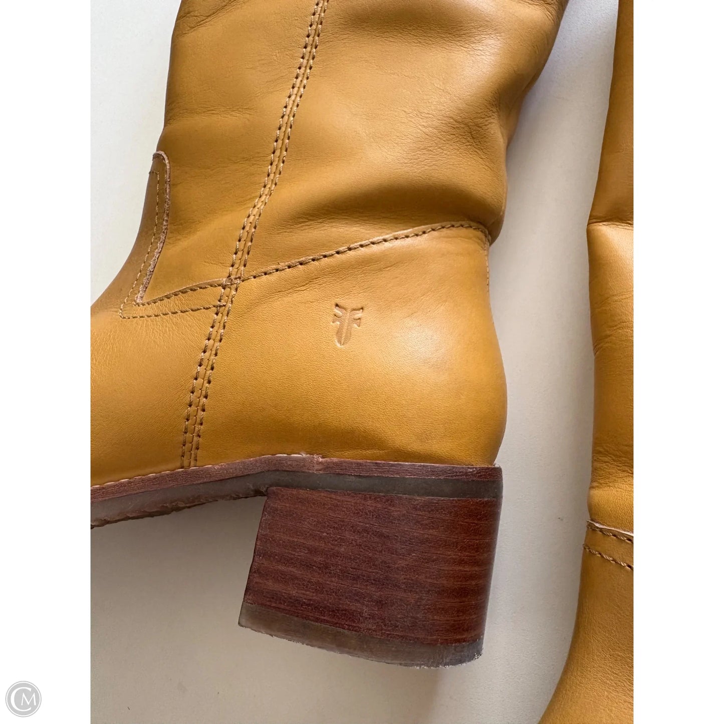 Boots Designer By Frye In Brown, Size: 9.5