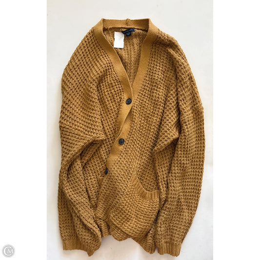 Sweater Cardigan By American Eagle In Brown, Size: 2x