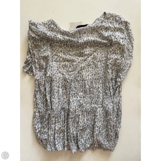 Top Short Sleeve By Final Touch In Animal Print, Size: Xl
