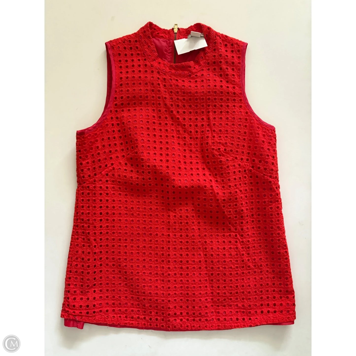 Top Sleeveless By J. Crew In Orange, Size: 2