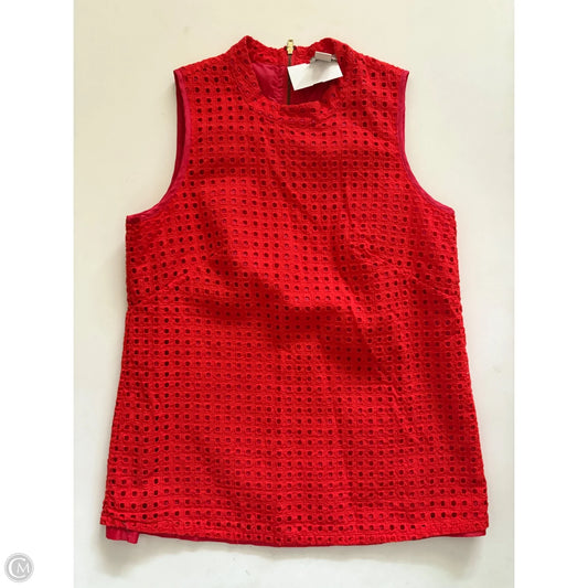 Top Sleeveless By J. Crew In Orange, Size: 2