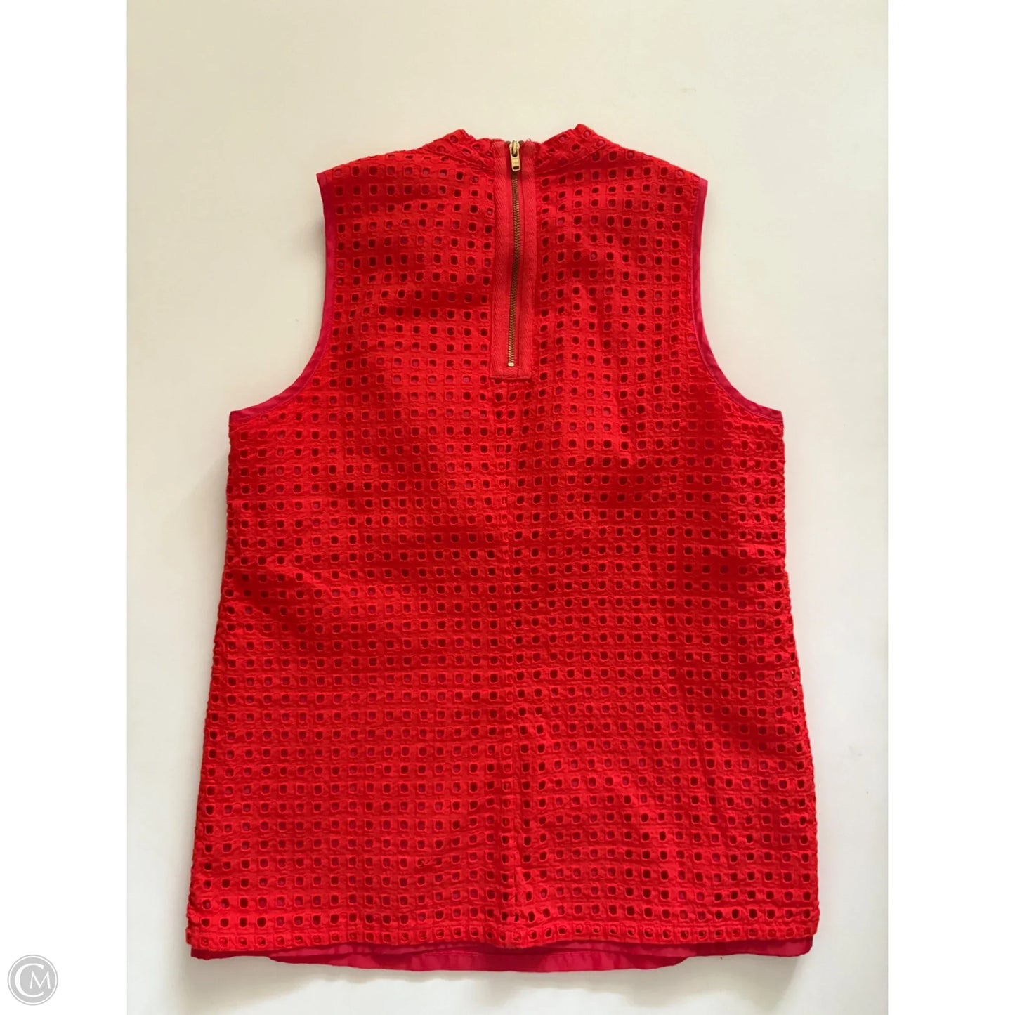 Top Sleeveless By J. Crew In Orange, Size: 2