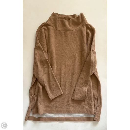 Top Long Sleeve By Anthropologie In Tan, Size: S