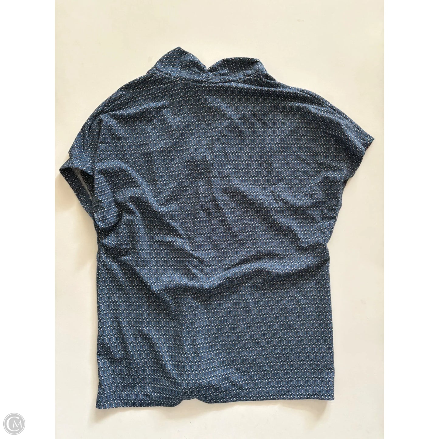 Blouse Short Sleeve By H&m In Blue, Size: S