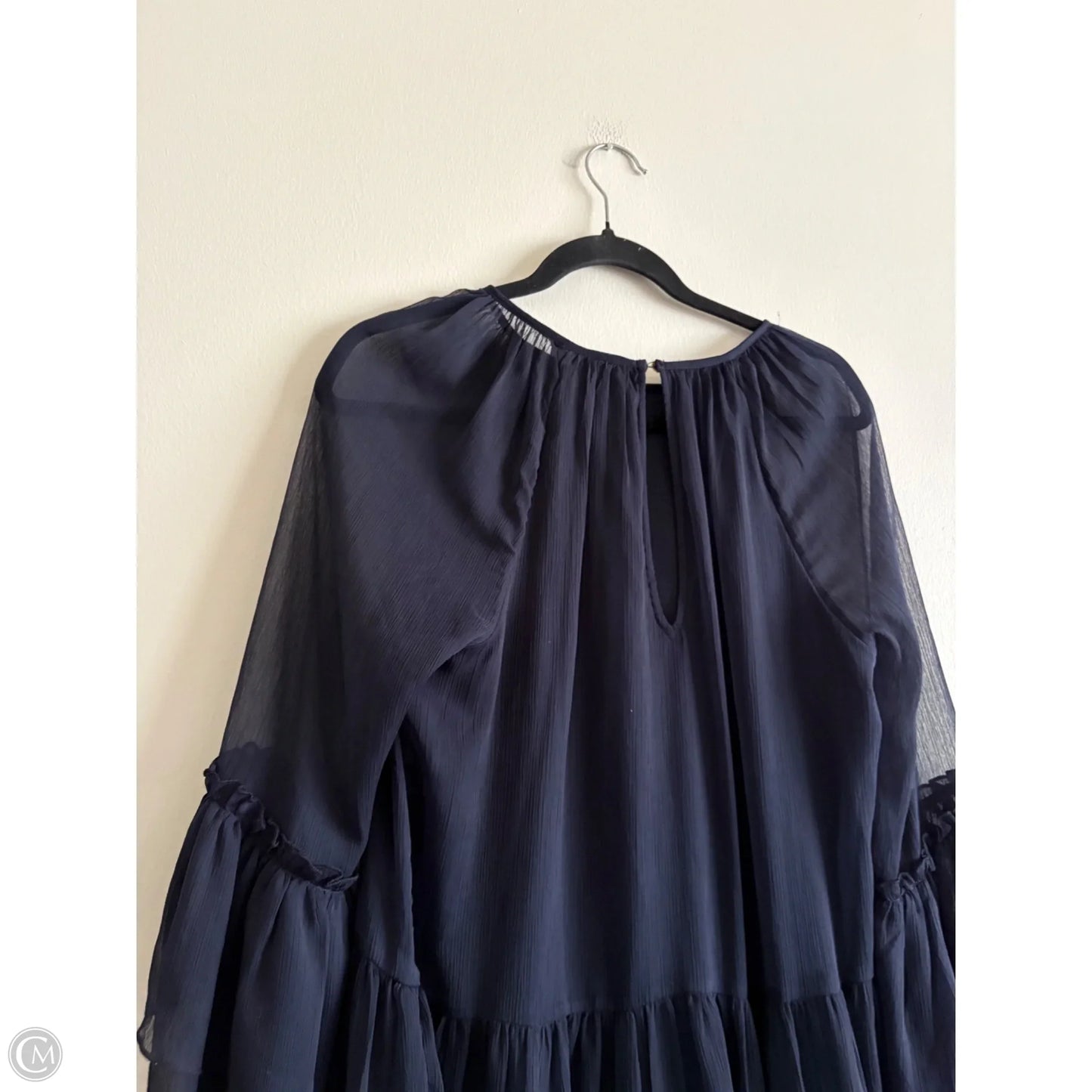 Dress Casual Midi By H&m In Navy, Size: 8