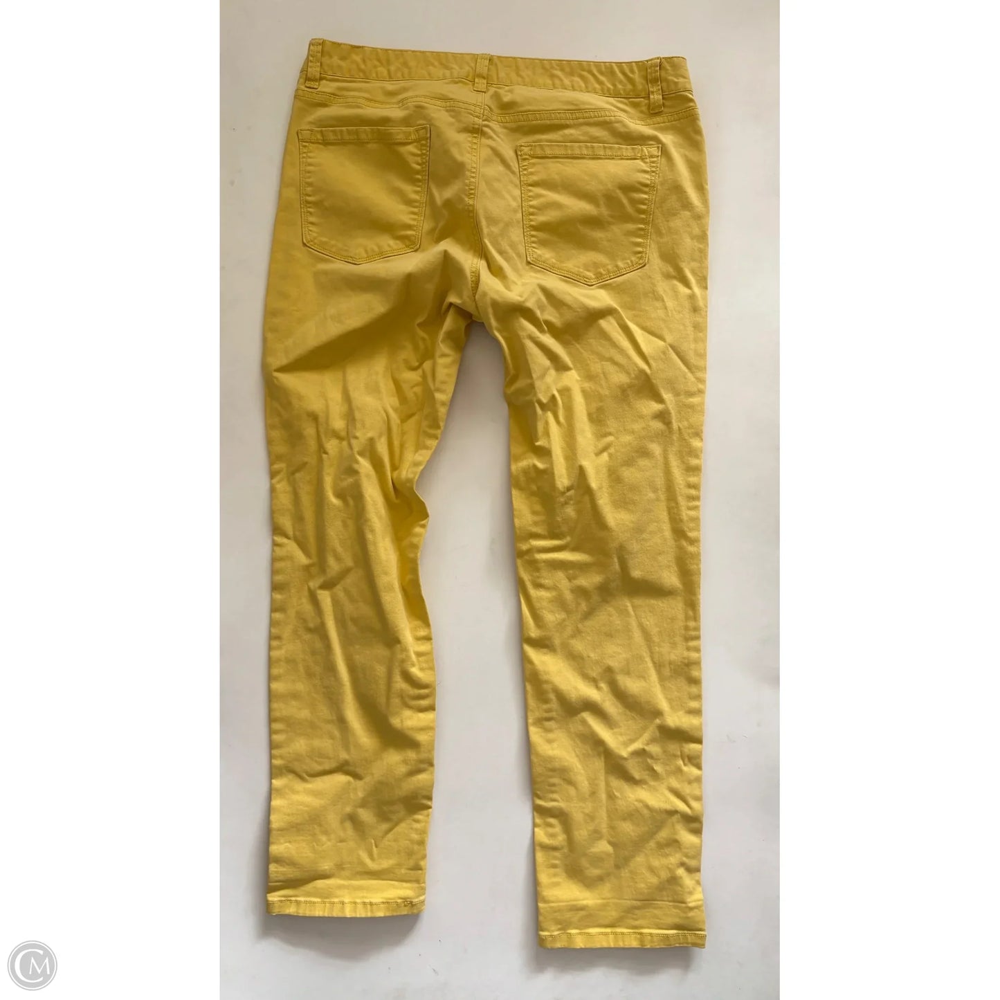 Jeans Straight By Loft In Yellow, Size: 12