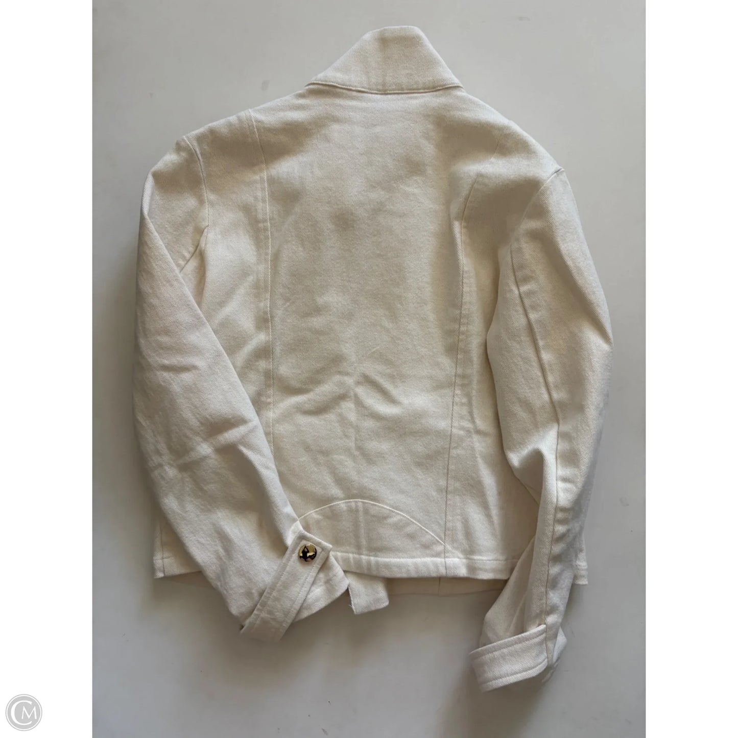 Jacket Denim By Emily Mccarthy In Cream, Size: Xs