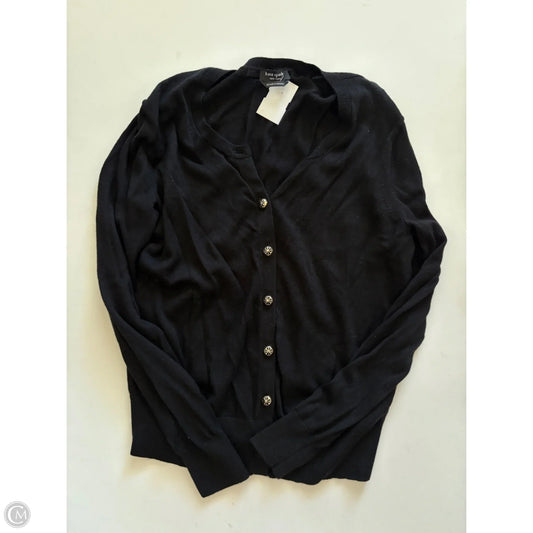 Sweater Cardigan Designer By Kate Spade In Black, Size: Xs