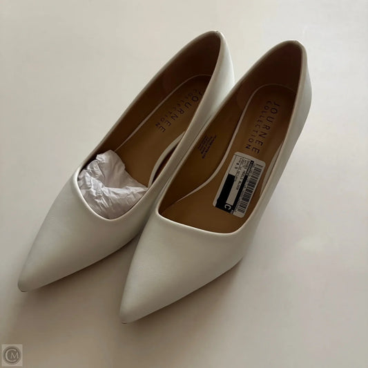 Shoes Heels Block By Journee In White, Size: 8.5