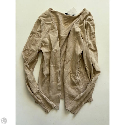 Sweater Cardigan By Limited In Tan, Size: M