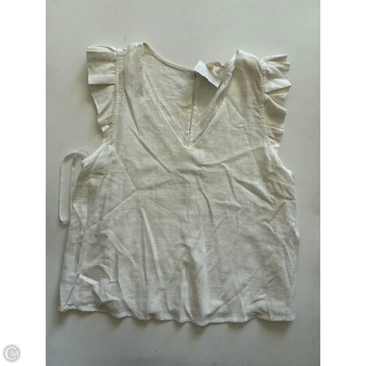 Top Sleeveless By New In In Cream, Size: L
