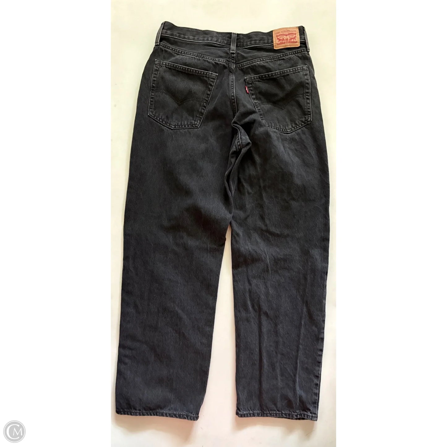 Jeans Wide Leg By Levis In Black, Size: 12